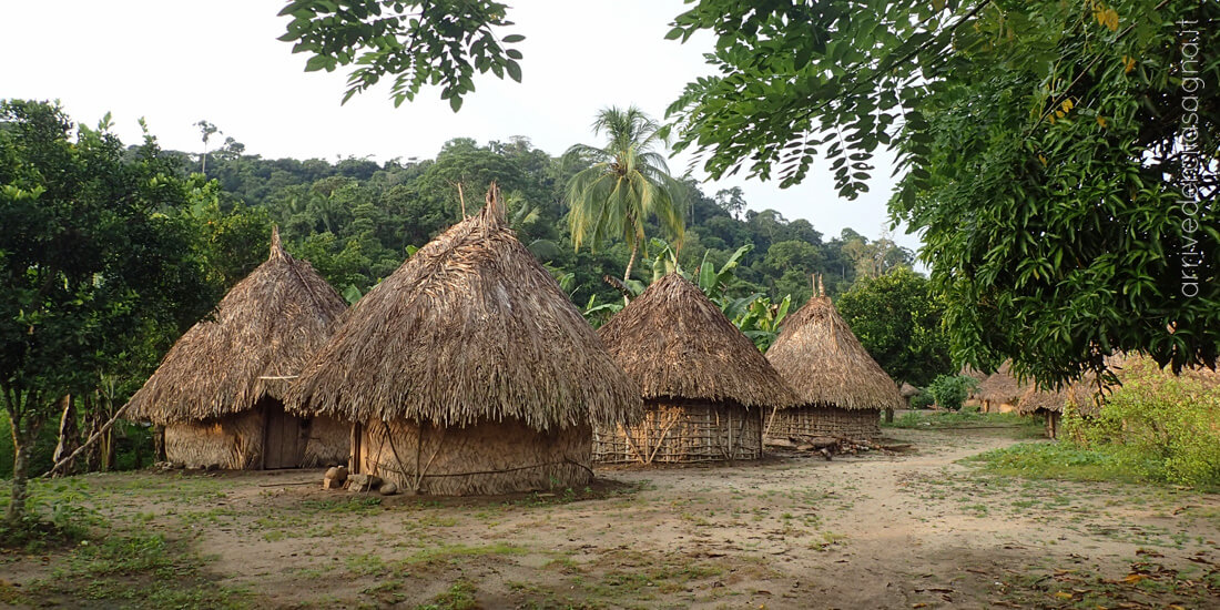 Villaggio indigeno, Sierra Nevada de Santa Marta, Colombia