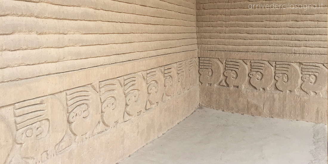 decorazione precolombiana a Chan Chan, Perù